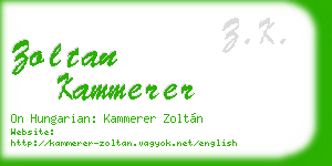 zoltan kammerer business card